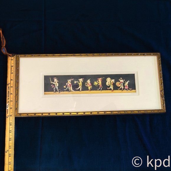 The Band" Lithograph Print by Patricia Burke “Magic Lantern Slide” - Picture 6 of 7